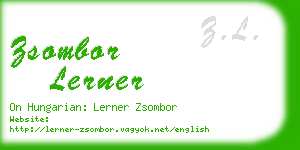 zsombor lerner business card